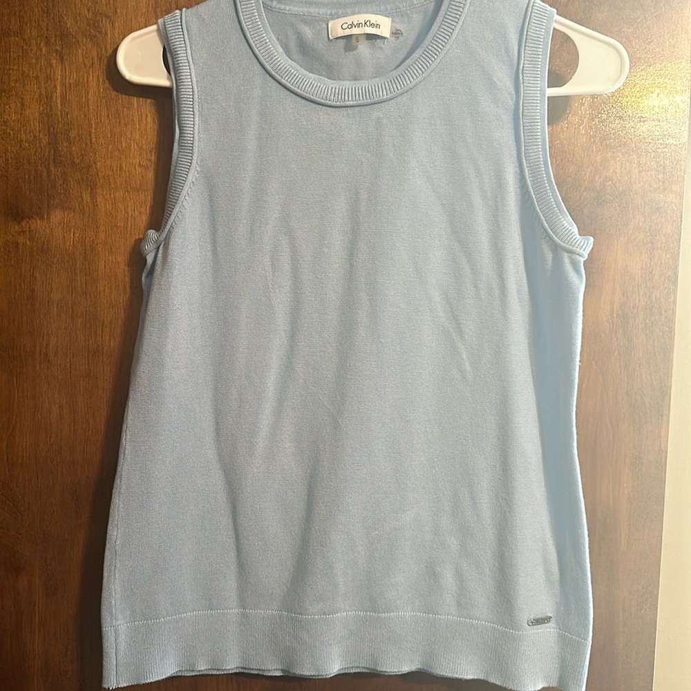 Calvin Klein Blue Sweater Vest Top